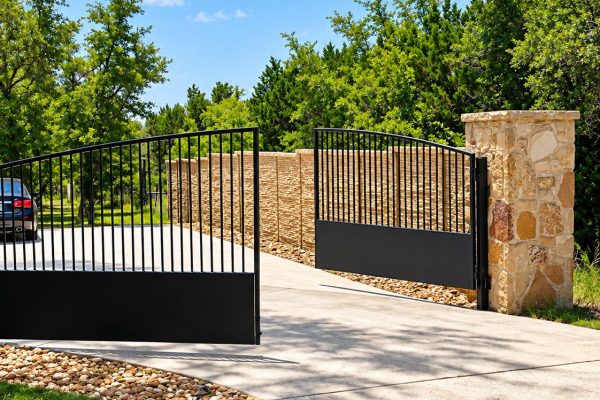 hill-country-slide-gate-stone-columns-automatic-gates-austin-04