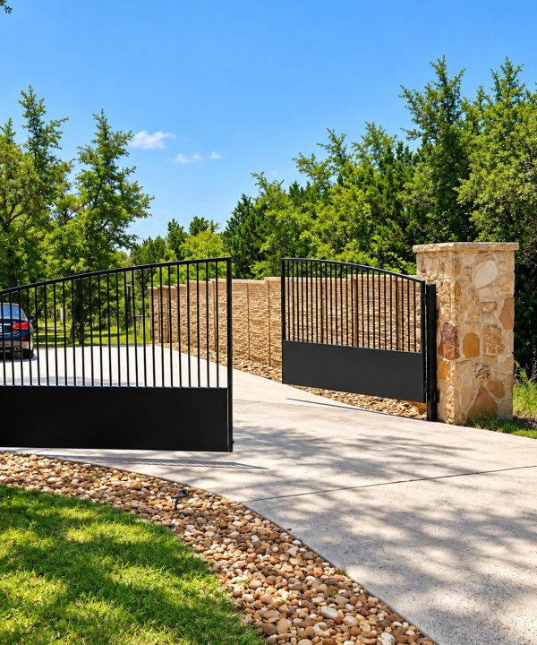 hill-country-slide-gate-stone-columns-automatic-gates-austin-04